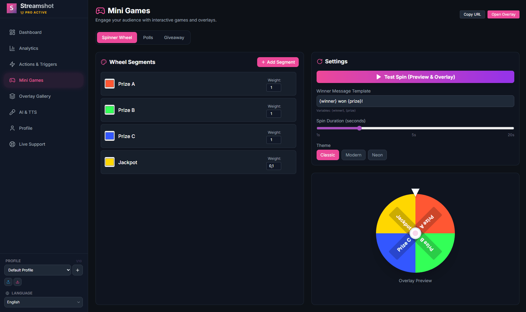 Streamshot App Preview 3